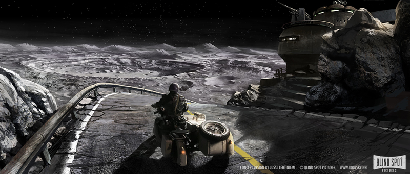 Illustration for article titled Fantastic Concept Art from the "Moon Nazi" Movie Iron Sky